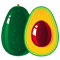 aguacate icono icono e ilustración de un aguacate