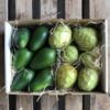 caja aguacate y chirimoya