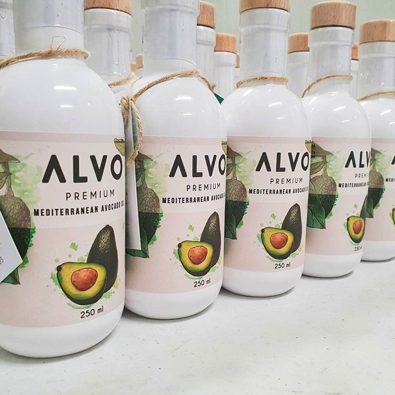 botellas de aceite de aguacate